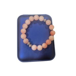 Pink Beaded Bracelet With Jewels